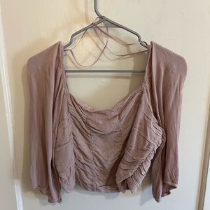 L.A hearts pink cropped shirt